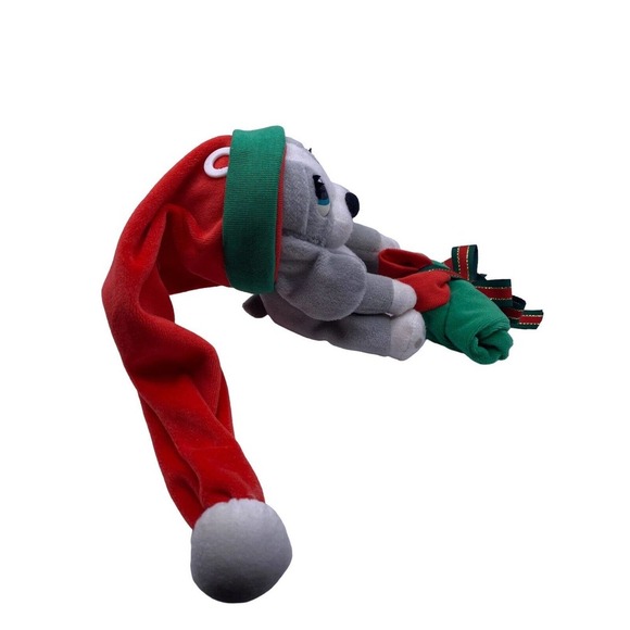 Vintage Sad Eye Sam Christmas Stuffed Plush Gray Long Hat Present RARE Applause - Picture 5 of 12